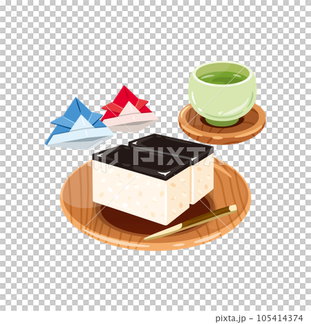 兜　お茶　鯨羊羹1 105414374