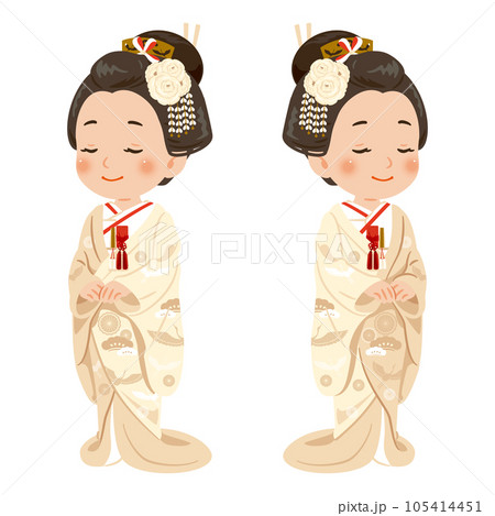 和髪　白無垢　女性 105414451