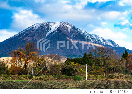 【日本百名山】添谷から見た初冬の大山2 鳥取県西伯郡伯耆町 【日本百名山】添谷から見た初冬の大山2 鳥取県西伯郡伯耆町 105414508