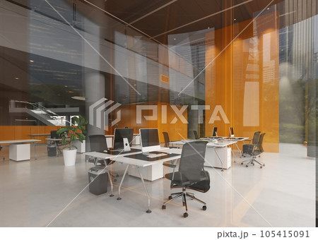 Modern office interior design. 105415091