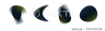 Abstract blur texture, soft light effects. Colorful design shaped into round 3D spots, adding a graphic touch. Flat vector illustrations isolated on white background. 105418106