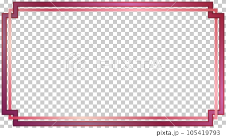 簡約華麗紅框16:9 105419793