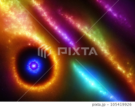 colorful isolated in black background colorful isolated in black background 105419926