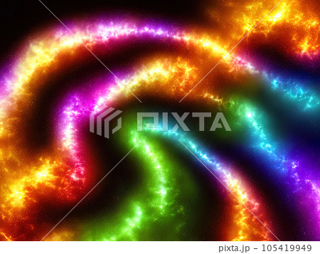 colorful isolated in black background colorful isolated in black background 105419949