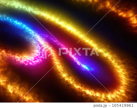 colorful isolated in black background colorful isolated in black background 105419961