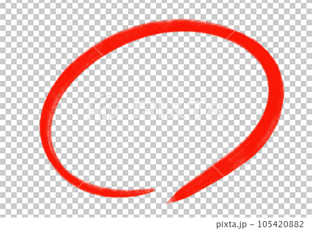 Handwritten red circle 105420882
