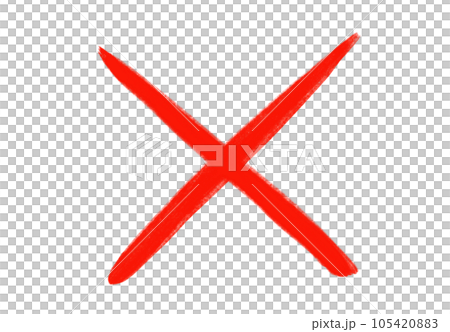 手寫的十字郵票 105420883