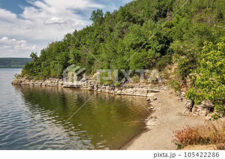 Bakota bay reservoir on Dnister river, Ukraine. Bakota bay reservoir on Dnister river, Ukraine. 105422286