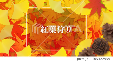 紅葉　秋イメージ素材 105422959
