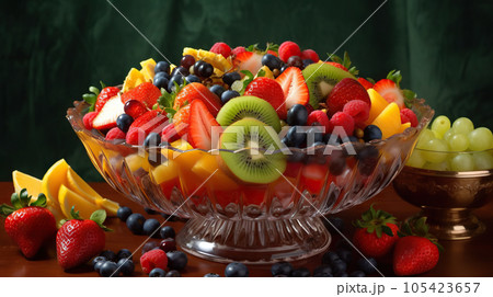 Colorful and Refreshing Fruit Salad - Generative AI Colorful and Refreshing Fruit Salad - Generative AI 105423657