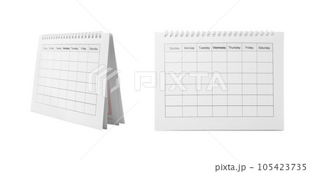 Collage of paper calendar on white background Collage of paper calendar on white background 105423735