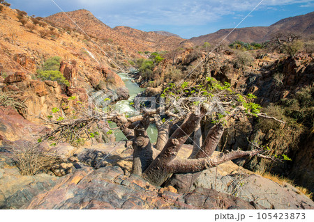 Epupa Falls on the Kuene River, Namibia 105423873