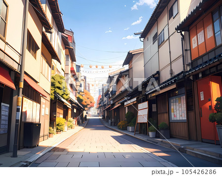 アニメ背景_秋の古都_002.jpg 105426286