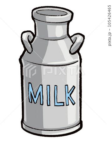 ブリキの牛乳缶のイラスト素材 [105426465] - PIXTA