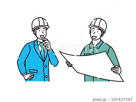ゼネコン 建築 土木 人物 ビジネス ゼネコン 建築 土木 人物 ビジネス 105427397