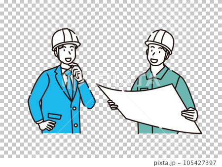 ゼネコン 建築 土木 人物 ビジネス ゼネコン 建築 土木 人物 ビジネス 105427397