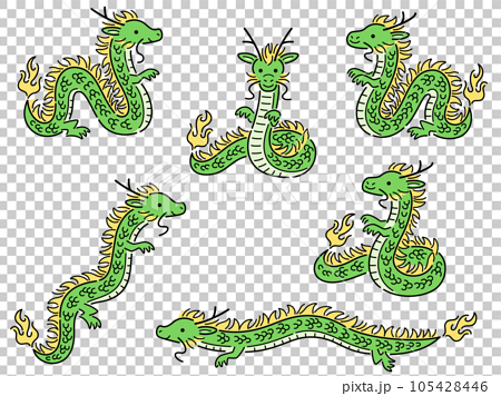Chinese dragon illustration long hi-res stock photography and images - Alamy