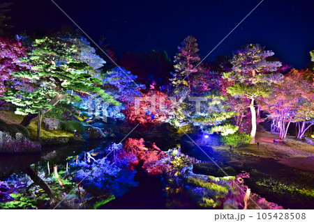 島根 由志園 イルミネーション 島根 由志園 イルミネーション 105428508