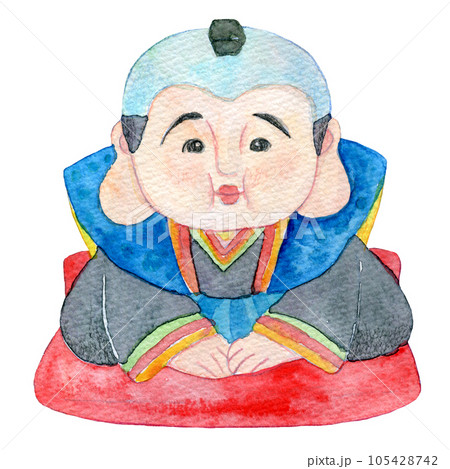 福助さん 水彩イラスト 福助人形のイラスト素材 [105428742] - PIXTA