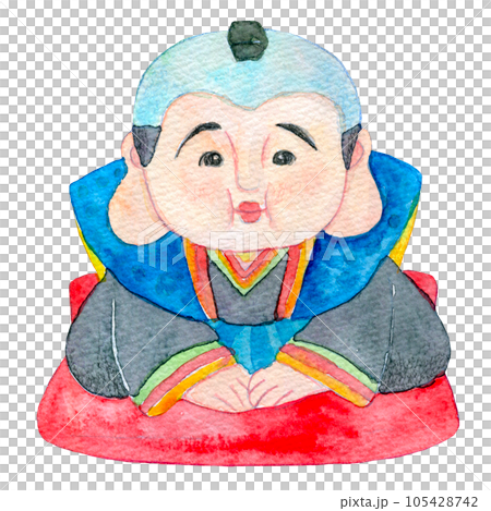 福助さん 水彩イラスト 福助人形のイラスト素材 [105428742] - PIXTA