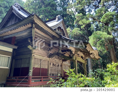 スラムダンクの聖地　森子大物忌神社の本殿 105429001