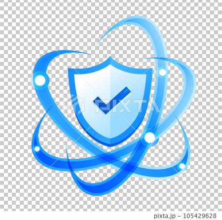 Security network illustration 105429628