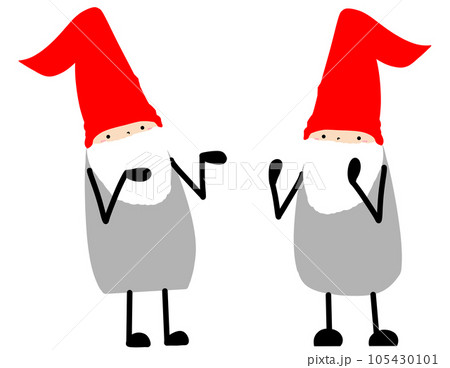 tonttu(tomte nisse)トントゥ(トムテ、ニッセ)の素材 会話中です tonttu(tomte nisse)トントゥ(トムテ、ニッセ)の素材 会話中です 105430101