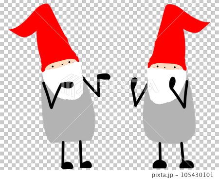 tonttu(tomte nisse)トントゥ(トムテ、ニッセ)の素材 会話中です tonttu(tomte nisse)トントゥ(トムテ、ニッセ)の素材 会話中です 105430101