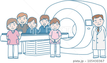 トモセラピーと放射線治療室のスタッフ 105430367