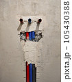 Wiring of plumbing pipes for water supply in a new house. 105430388