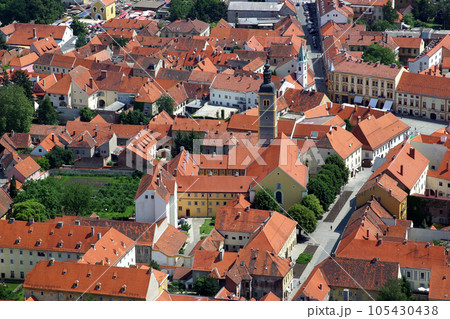 Aerial view of Varazdin, city in northwestern Croatia Aerial view of Varazdin, city in northwestern Croatia 105430438
