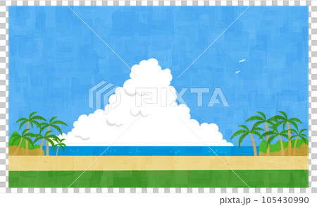 Flat road and summer background material Horizontal position Flat road and summer background material Horizontal position 105430990