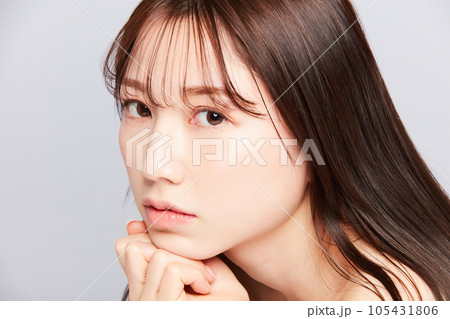 ビューティー若い日本人女性 髪の毛の綺麗な女性 ビューティー若い日本人女性 髪の毛の綺麗な女性 105431806