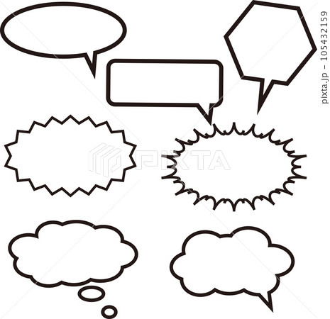 吹き出しセット 吹き出しセット 105432159