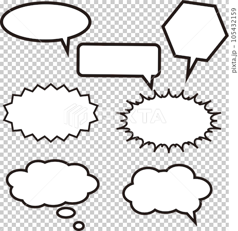 吹き出しセット 吹き出しセット 105432159