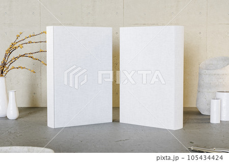 Two blocks a dressing table. 3d render Two blocks a dressing table. 3d render 105434424