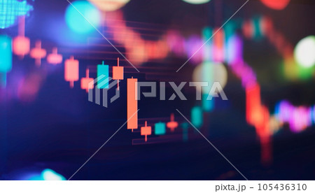 Stock market chart .Market Analyze. Bar graphs, Diagrams, financial figures. Forex chart. 105436310
