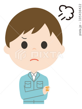 作業着を着た男性 105436422