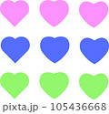 ハート　セット 105436668