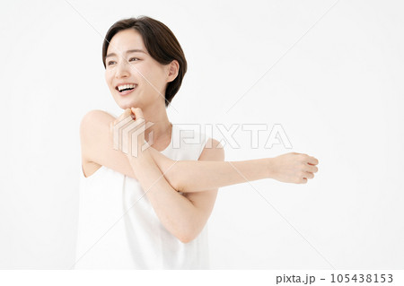 伸び ストレッチ ミドル 女性 伸び ストレッチ ミドル 女性 105438153