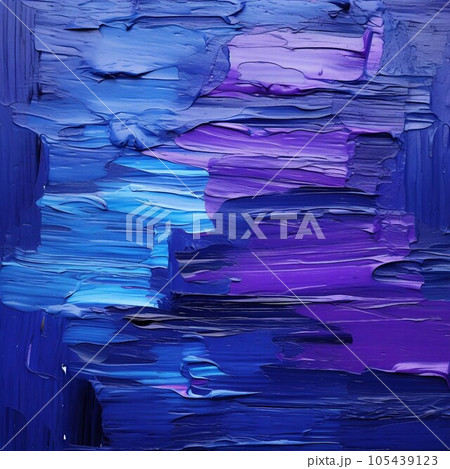 抽象画 多色 厚塗り（パレットナイフの油絵・カラフルな抽象背景