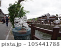佐原の小江戸の街並みと街頭 105441788