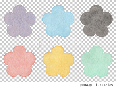 [水彩]花卉插畫素材 105442189