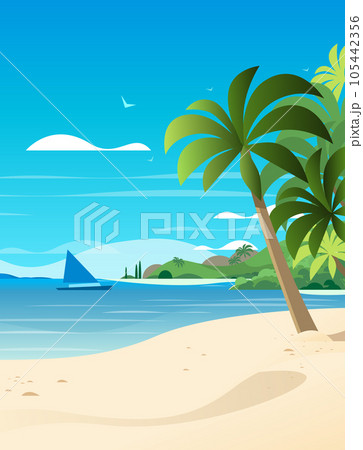 empty tropical beach seaside view sea vacation destination ocean holiday travel concept empty tropical beach seaside view sea vacation destination ocean holiday travel concept 105442356