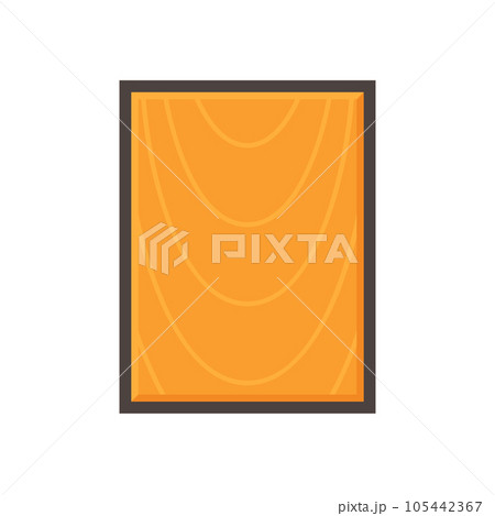 Wooden board with grain texture vector icon design. Wooden board with grain texture vector icon design. 105442367