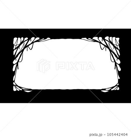 Halloween frame. Cobwebs border Halloween frame. Cobwebs border 105442404