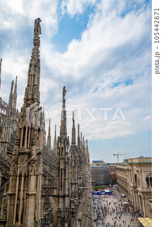 A landscape around Duomo di Milano, Italy A landscape around Duomo di Milano, Italy 105442671