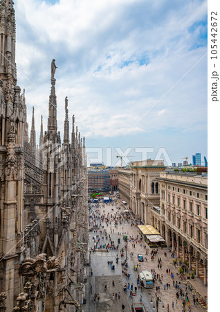 A landscape around Duomo di Milano, Italy A landscape around Duomo di Milano, Italy 105442672