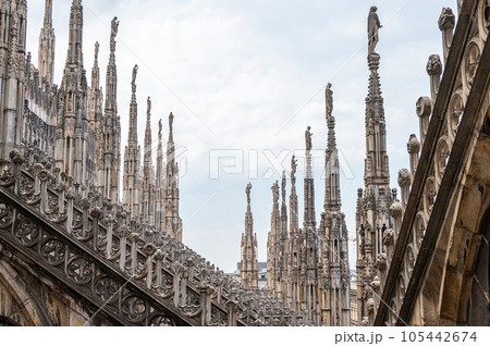 A landscape around Duomo di Milano, Italy 105442674
