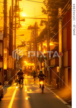 AI画像 下町の夕暮れ AI画像 下町の夕暮れ 105442864